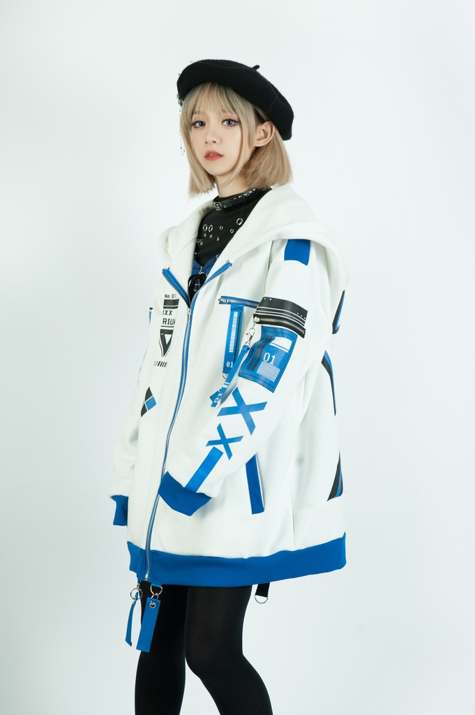 Jillpunkアニメファッション ニ次コン 鳥海鵜己コラボ 雲散楼鳥 ゲームモチーフ タクティカル ミリタリー 特殊部隊 裏起毛 ゆったりパーカー長袖 フード付きジャケット オリジナルメンズ レディーズ カジュアル おしゃれ男女兼用 兄系カッコいい