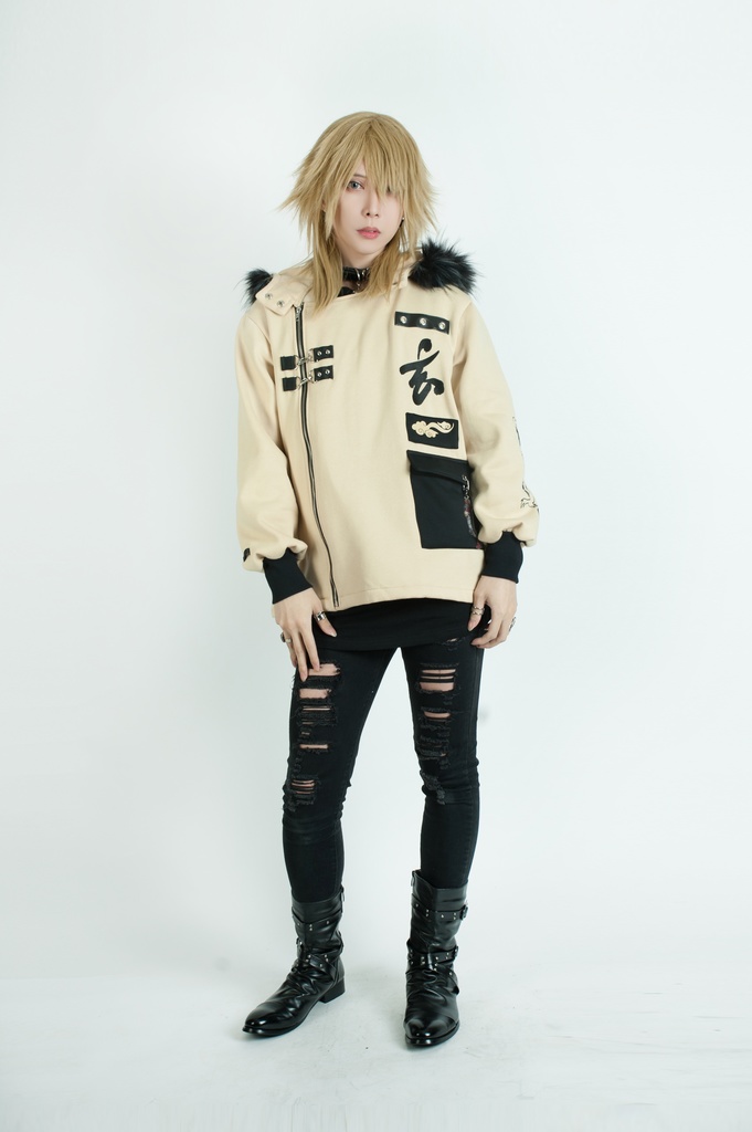 Jillpunk芝麻コラボ 中華風 チャイナモード 東方神獣 龍神王 龍角 クラスプ留め具 ゆったりパーカー 裏起毛 フード付きジャケット オリジナルメンズ レディーズ カジュアル おしゃれ大きいサイズ男女兼用カッコいい 兄系