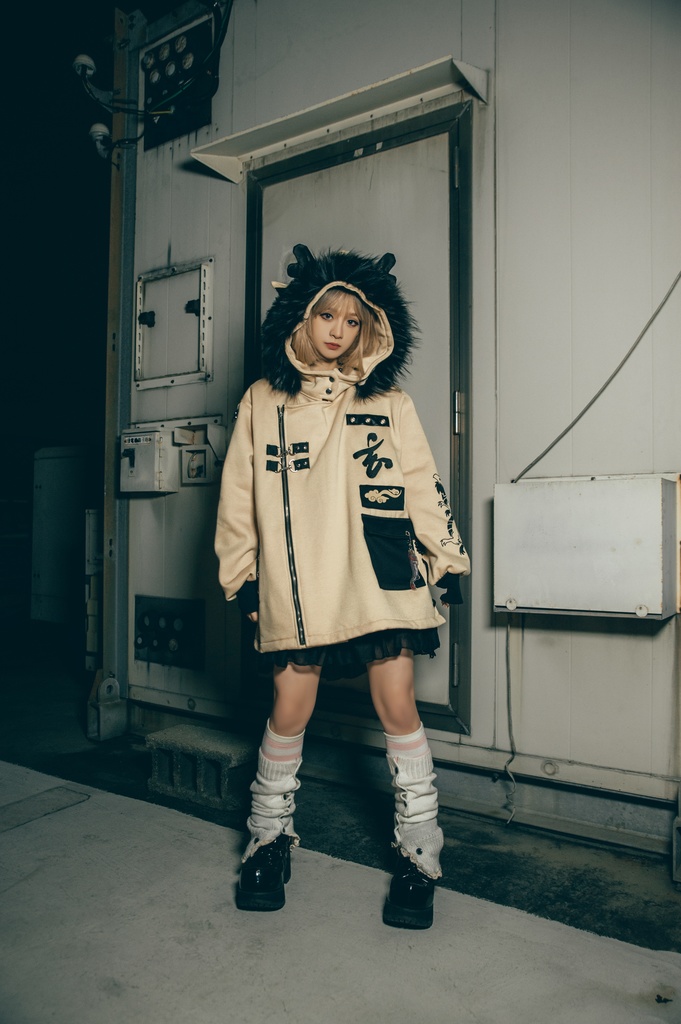 Jillpunk芝麻コラボ 中華風 チャイナモード 東方神獣 龍神王 龍角 クラスプ留め具 ゆったりパーカー 裏起毛 フード付きジャケット オリジナルメンズ レディーズ カジュアル おしゃれ大きいサイズ男女兼用カッコいい 兄系