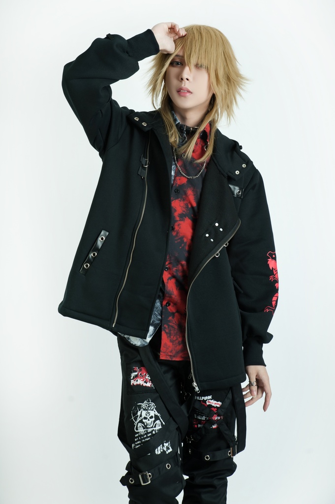 Jillpunk芝麻コラボ 中華風 チャイナモード 東方神獣 龍神王 龍角 クラスプ留め具 ゆったりパーカー 裏起毛 フード付きジャケット オリジナルメンズ レディーズ カジュアル おしゃれ大きいサイズ男女兼用カッコいい 兄系