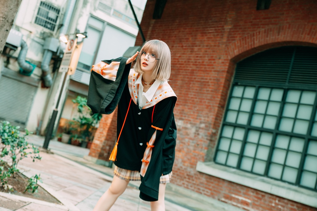 Jillpunk和風モード戦国武将物語 無銘正宗の主 石田三成 家紋刺繡 タータンチェック柄 セーラーカラー 和装 チャイナボタン タッセル紐 現代羽織 ジャケット オリジナル メンズ レディー V系カッコいい おしゃれ男女兼用ファッション秋葉系