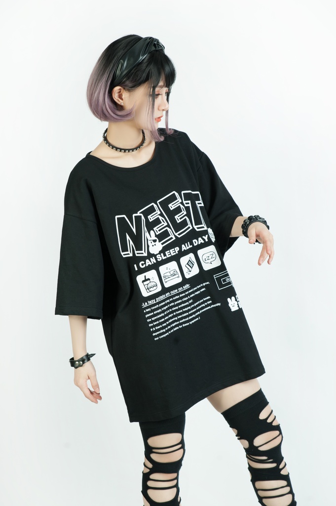Jillpunkアニメ カッコいいお宅 ニ次コン 機動警察 NEET 自宅警備員 巡査警戒兵 プリント ゆったり半袖 Tシャツ Oversizeオーバーサイズ オリジナル メンズ レディーズ おしゃれ 男女兼用 ファッション 秋葉系 カッコいい