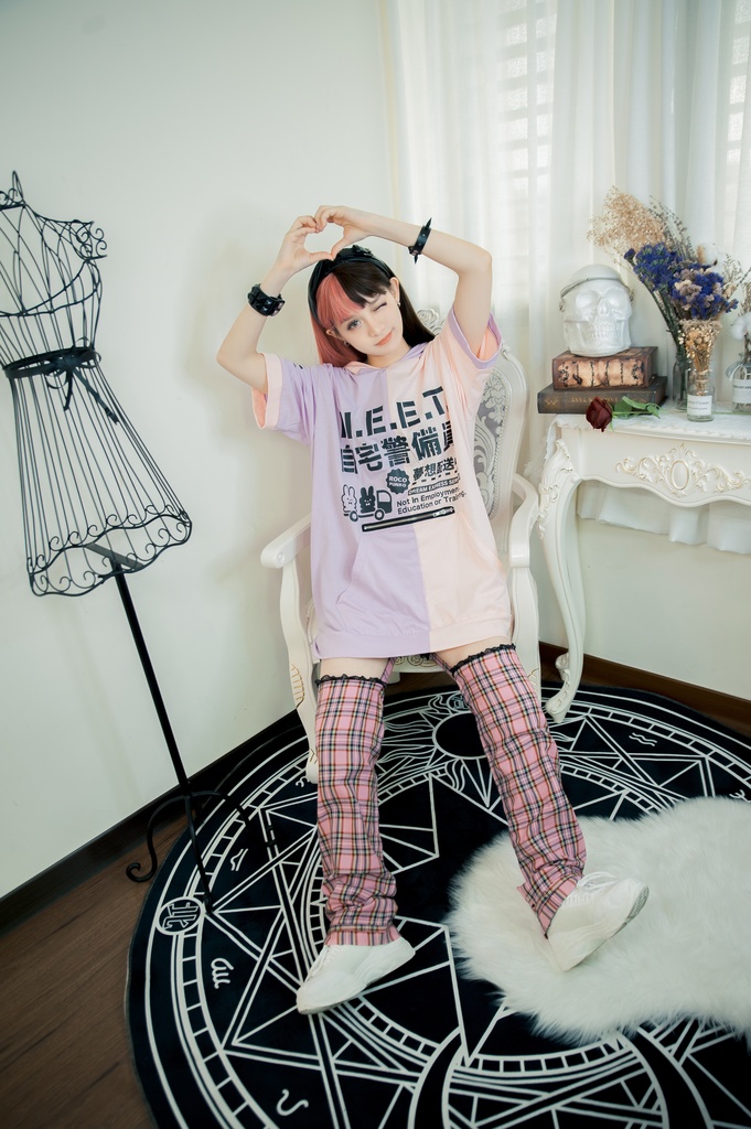 Jillpunkアニメ 可愛いお宅 ニ次コン 機動警察 NEET 自宅警備員 巡査警戒兵 ハーネス付き カンガルーポケット 反対色 うさぎ耳 ゆったり半袖 パーカー オリジナル メンズ レディーズ おしゃれ 男女兼用 ファッション 秋葉系