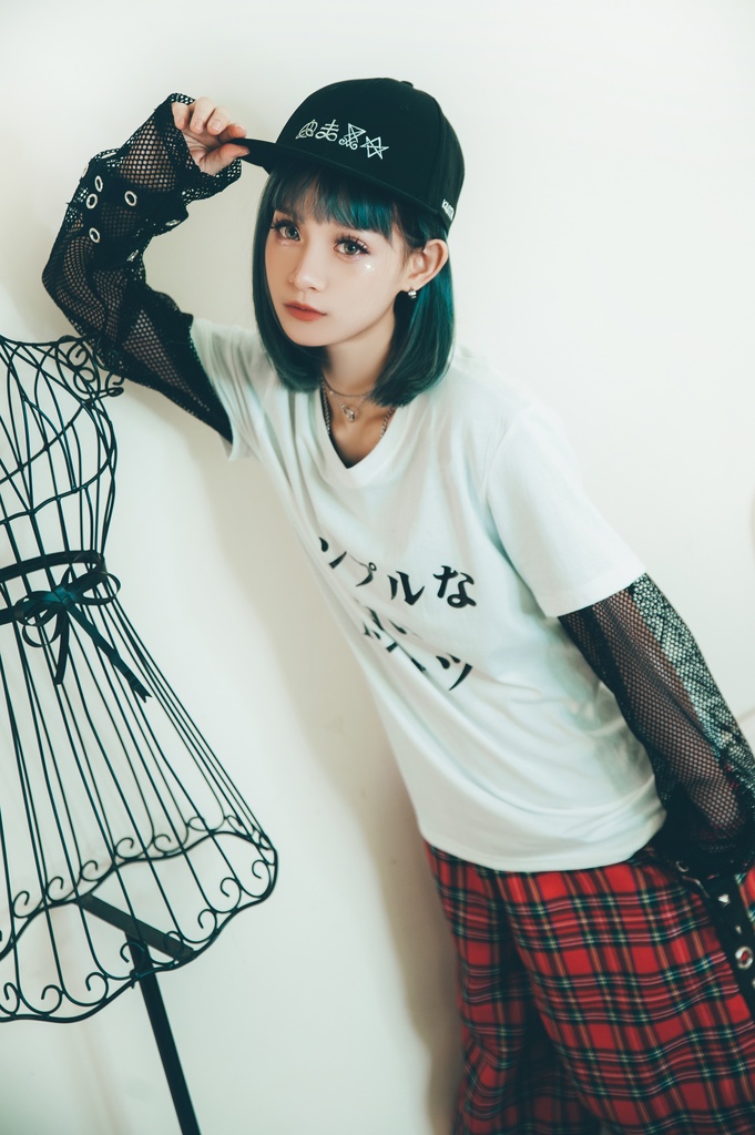 Jillpunkお宅 二次コン シンプルなTシャツ 仮名プリント ゆったり半袖Tシャツ* カットソー オリジナルスタイル 秋葉系 メンズ レディーズ おしゃれ ユニセックス 男女兼用 ファッション カッコいい