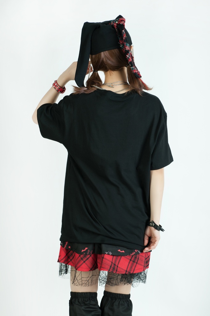 Jillpunkお宅 二次コン シンプルなTシャツ 仮名プリント ゆったり半袖Tシャツ* カットソー オリジナルスタイル 秋葉系 メンズ レディーズ おしゃれ ユニセックス 男女兼用 ファッション カッコいい