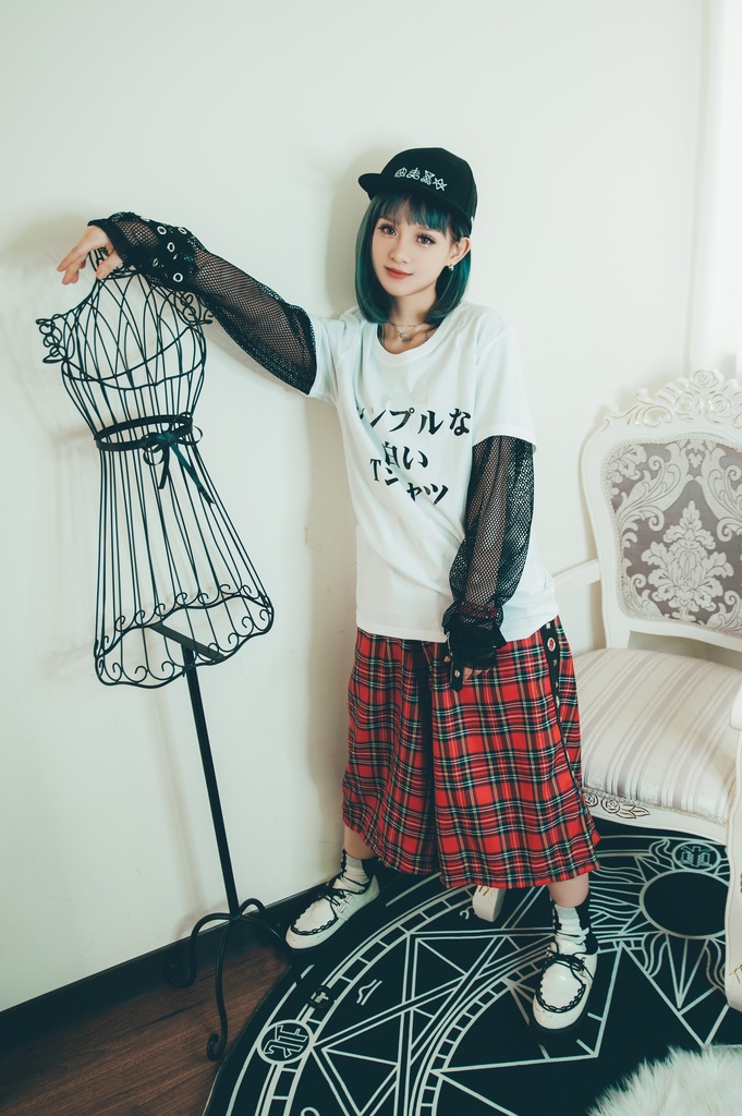 Jillpunkお宅 二次コン シンプルなTシャツ 仮名プリント ゆったり半袖Tシャツ* カットソー オリジナルスタイル 秋葉系 メンズ レディーズ おしゃれ ユニセックス 男女兼用 ファッション カッコいい
