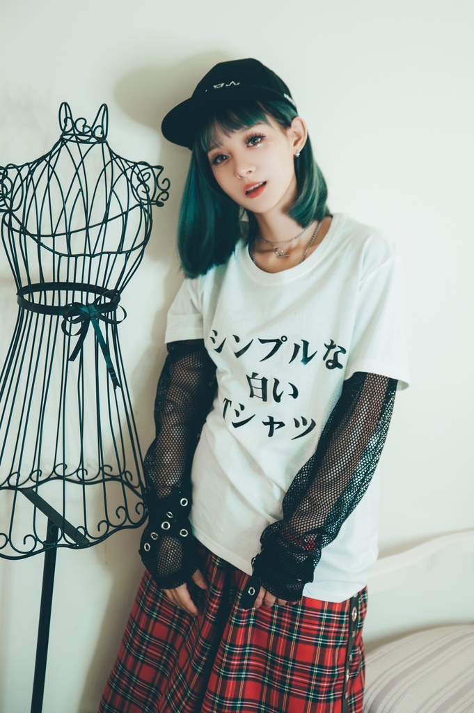 Jillpunkお宅 二次コン シンプルなTシャツ 仮名プリント ゆったり半袖Tシャツ* カットソー オリジナルスタイル 秋葉系 メンズ レディーズ おしゃれ ユニセックス 男女兼用 ファッション カッコいい