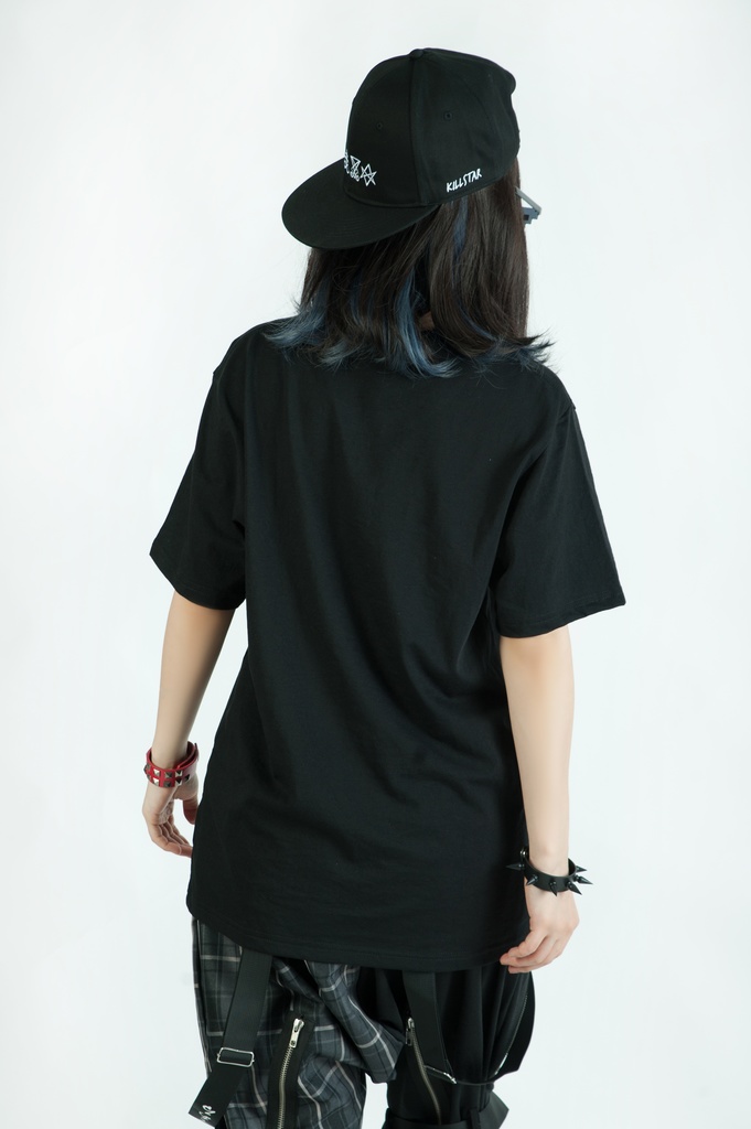 Jillpunkお宅 アニメ 二次コン 洗脳神曲 クセ 仮名 サングラス 眼鏡 レタープリント ゆったり半袖Tシャツ* カットソー オリジナルスタイル 秋葉系 メンズ レディーズ おしゃれ ユニセックス 男女兼用 ファッション カッコいい