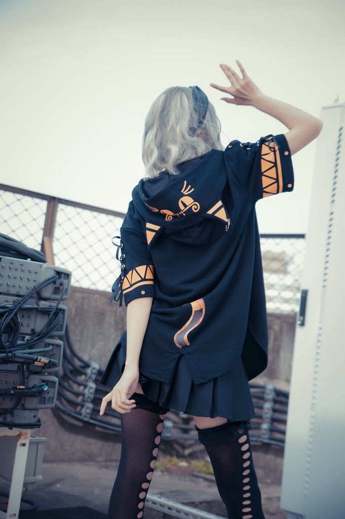 Jillpunk芝麻コラボアニメ 可愛い お宅 ニ次コン エジプト神話ベビー バステト猫の女神 ラウンドヘム レースアップリボン ゆったり 猫耳 半袖 パーカー オリジナル メンズ レディーズ おしゃれ 男女兼用 ファッション 秋葉系 可愛い 猫系