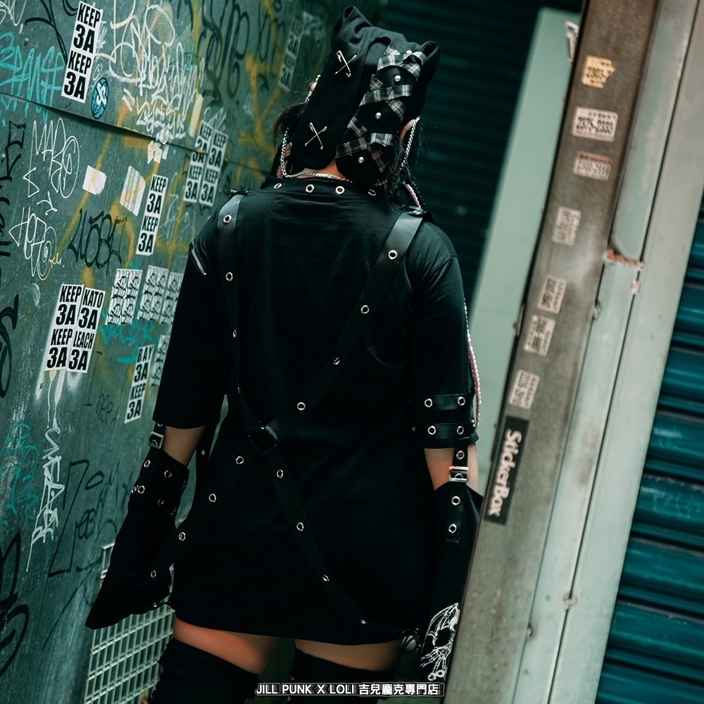 Jillpunk パンク ロック エモい Y2K 甜牙草莓コラボ 死びとの恋