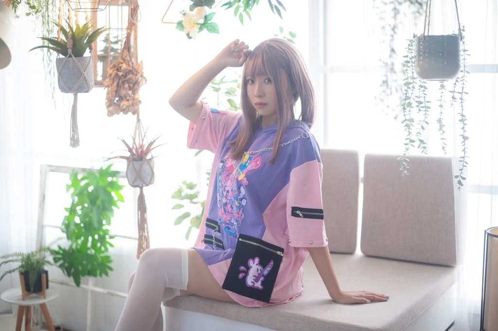 Jillpunk 地雷系 病みかわ 台湾刺青師喃喃コラボ 悪魔の恋人 反対色 熊耳 ゆったり 鎖チェーン付き 半袖 パーカーオリジナル 可愛い おしゃれ ファッション秋葉系萌え ロリータ