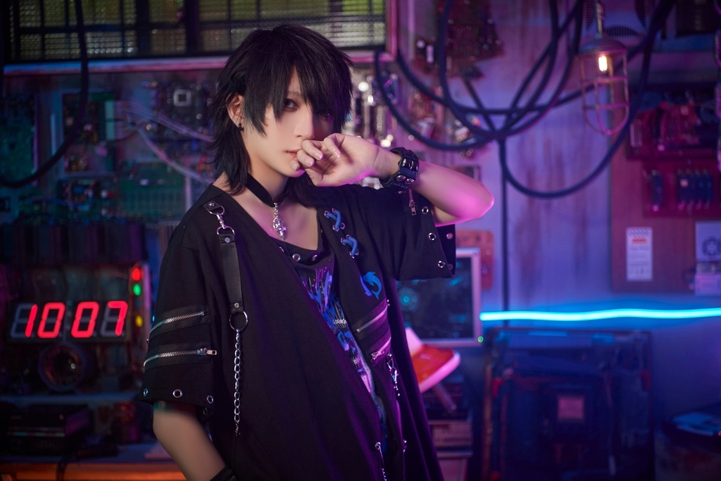 Jillpunkパンクロック エモい 宿命の絆 魚座 重ね着 レースアップ 鎖チェーン 安全ピン付き ゆったり 半袖Tシャツカットソー オリジナル カッコいいメンズ レディー V系 おしゃれ大きいサイズ男女兼用ファッション