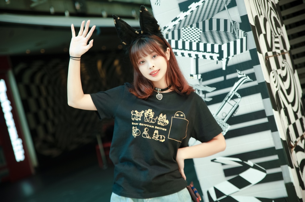 Jillpunk芝麻コラボアニメ 可愛い お宅 ニ次コン エジプト神話ベビー家族チーム マスコットモチーフプリント Oversizeオーバーサイズ 半袖 Tシャツ オリジナル メンズ レディーズ おしゃれ 男女兼用 ファッション 秋葉系