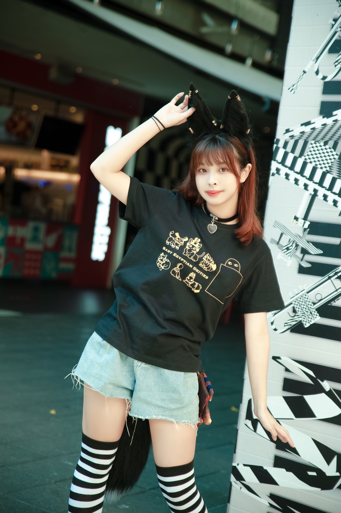 Jillpunk芝麻コラボアニメ 可愛い お宅 ニ次コン エジプト神話ベビー家族チーム マスコットモチーフプリント Oversizeオーバーサイズ 半袖 Tシャツ オリジナル メンズ レディーズ おしゃれ 男女兼用 ファッション 秋葉系