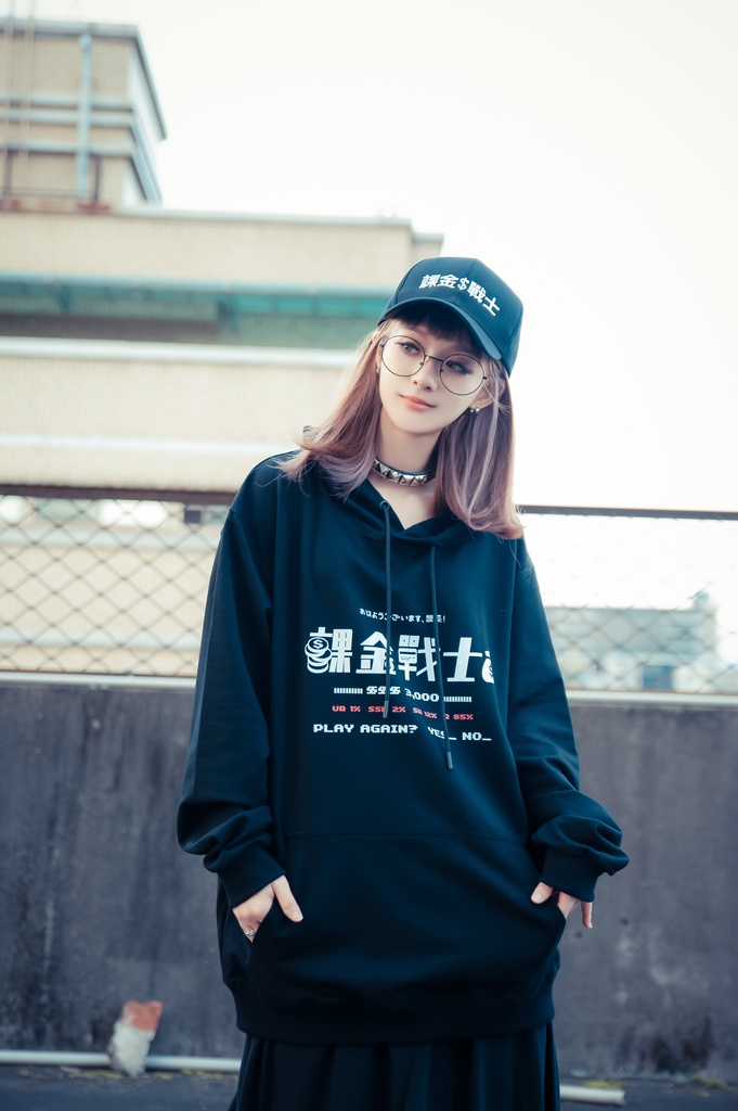 Jillpunkアニメ 二次コン 痛オタク 課金戦士2.0神選使 懐古レトロ ドット絵プリント 綿 ゆったり長袖パーカー オリジナルスタイル メンズ レディーズ おしゃれ男女兼用ファッション秋葉系カッコいい