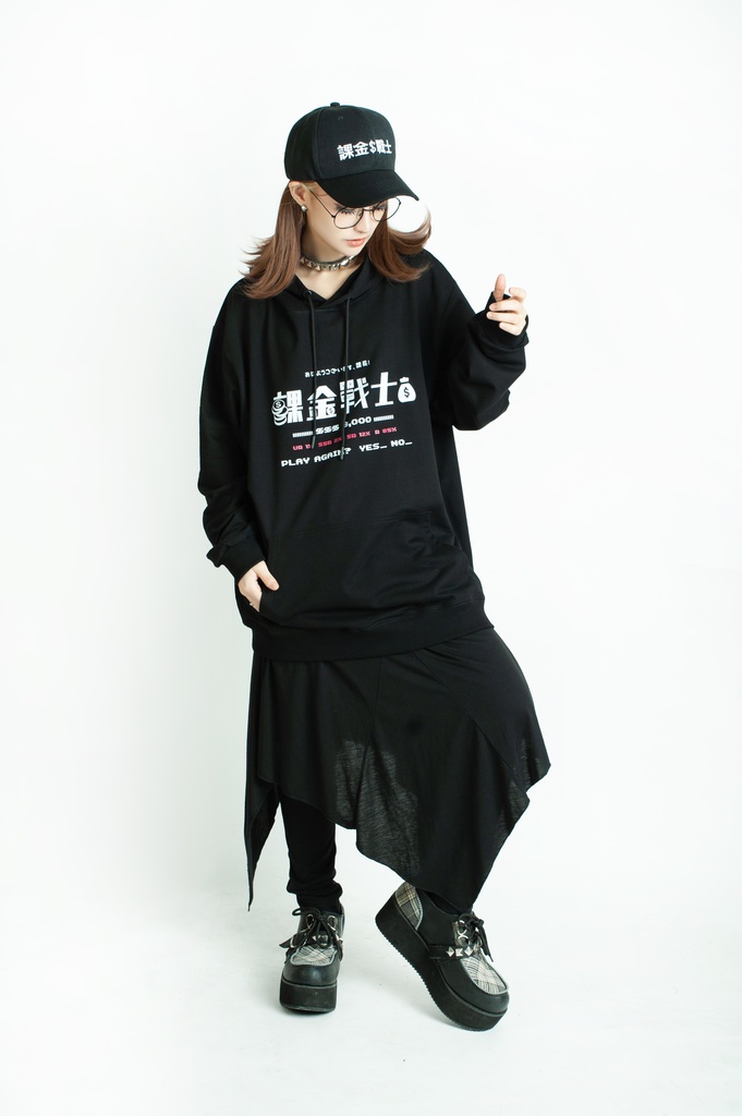 Jillpunkアニメ 二次コン 痛オタク 課金戦士2.0神選使 懐古レトロ ドット絵プリント 綿 ゆったり長袖パーカー オリジナルスタイル メンズ レディーズ おしゃれ男女兼用ファッション秋葉系カッコいい