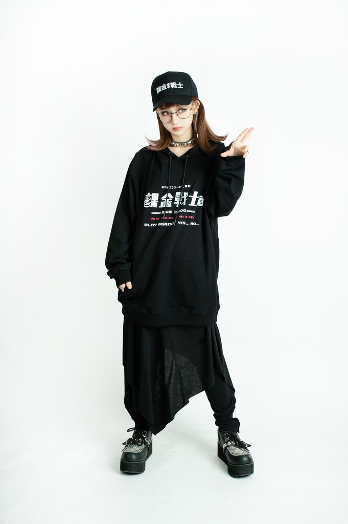 Jillpunkアニメ 二次コン 痛オタク 課金戦士2.0神選使 懐古レトロ ドット絵プリント 綿 ゆったり長袖パーカー オリジナルスタイル メンズ レディーズ おしゃれ男女兼用ファッション秋葉系カッコいい