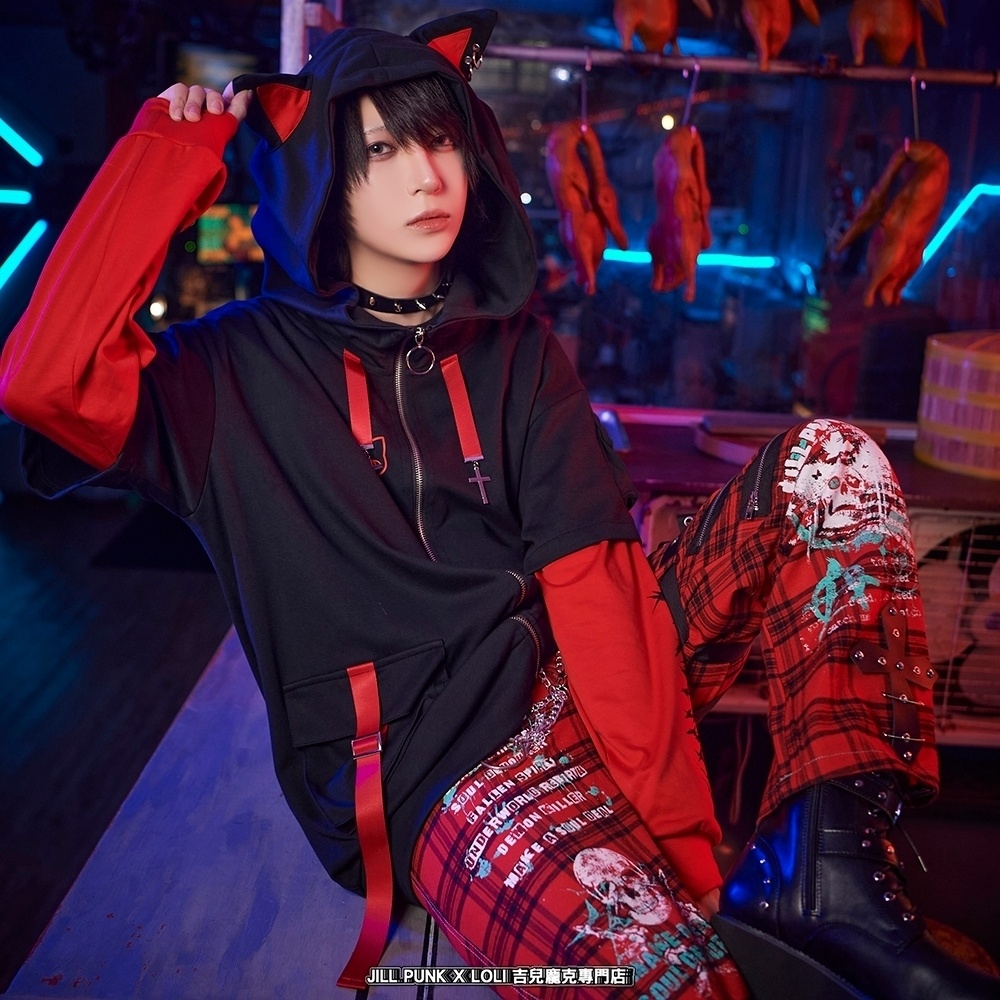 Jillpunk パンクロック エモパンク バンギャ 兄系ファッション デスメタルスピリッツ タータンチェック柄 ベルト 鎖チェーン付き ボトムス パンツ ロング丈 オリジナルスタイル メンズ レディーズ V系 おしゃれ男女兼用カッコいい