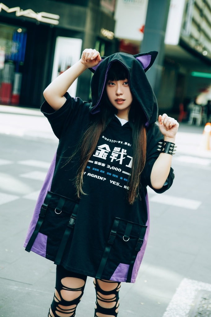 Jillpunkアニメ 二次コン 痛オタク 課金戦士 猫課長 懐古レトロ ドット絵 顔文字プリント 綿 ゆったり 猫耳半袖パーカー オリジナルスタイル メンズ レディーズ おしゃれ 男女兼用 ファッション 秋葉系 可愛い