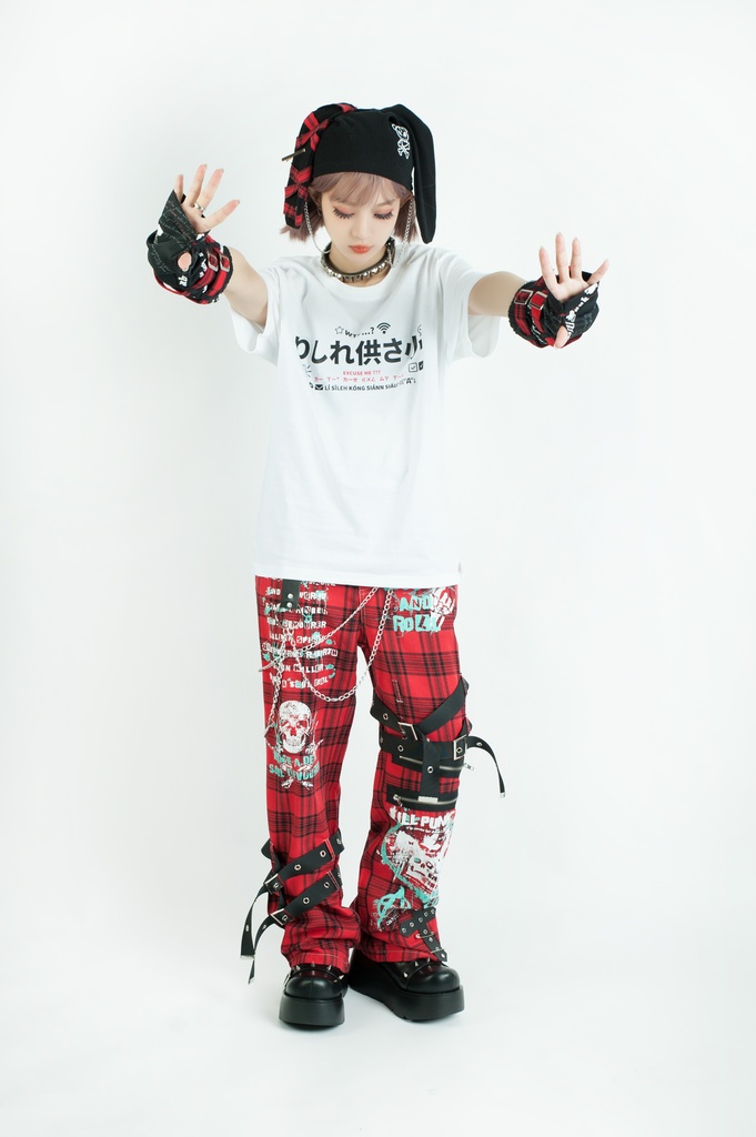 Jillpunk 二次コン 偽日本語 りしれ供さ小=いい加減しなさい 超かわいい お宅 顔文字 仮名漢字プリント ゆったり 100%綿 半袖Tシャツ オリジナル メンズ レディー おしゃれ大きいサイズ男女兼用ファッション秋葉系