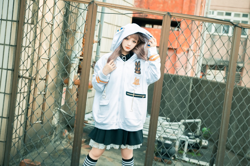 Jillpunk芝麻コラボアニメ 可愛い お宅 ニ次コン エジプト神話ベビー ウェネト女神 兎耳 ゆったり ファラオプリント 鎖チェーン長袖パーカ― フード付きジャケット オリジナル メンズ レディーズ おしゃれ 男女兼用 ファッション 秋葉系