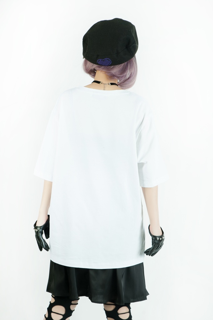 Jillpunk芝麻コラボアニメ 可愛い お宅 ニ次コン エジプト神話ベビー 東方神獸 マスコットモチーフプリント ゆったりサイズ 半袖 Tシャツ オリジナル メンズ レディーズ おしゃれ 男女兼用 ファッション 秋葉系