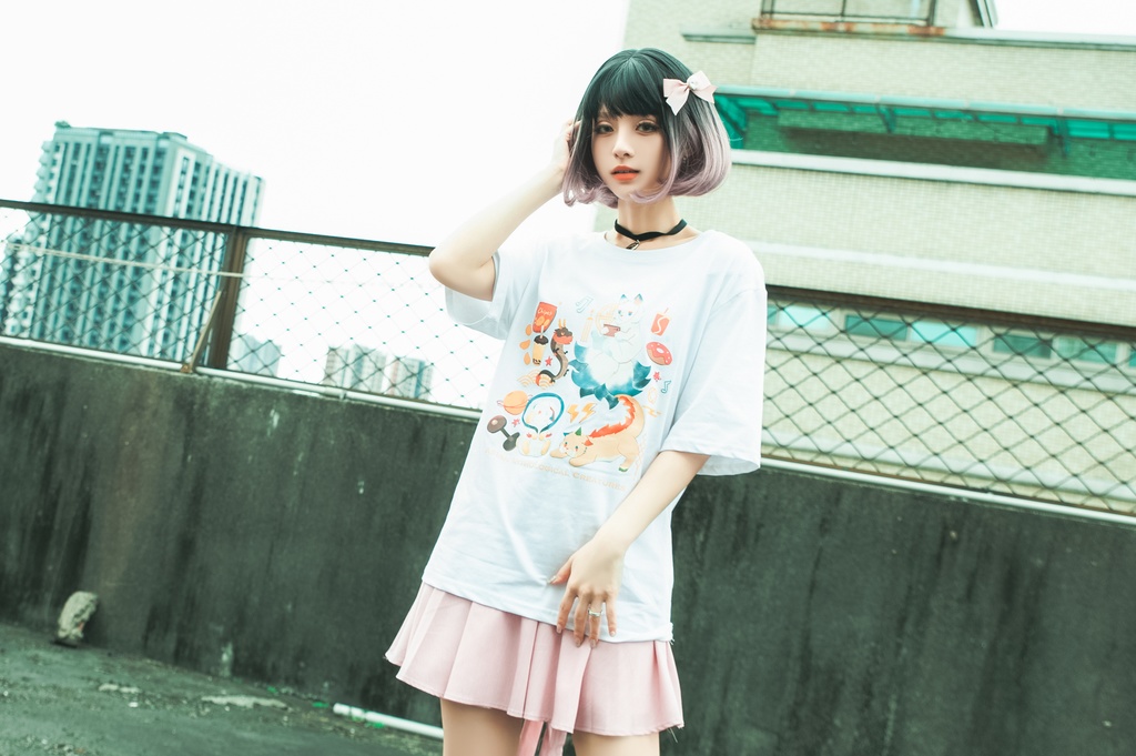 Jillpunk芝麻コラボアニメ 可愛い お宅 ニ次コン エジプト神話ベビー 東方神獸 マスコットモチーフプリント ゆったりサイズ 半袖 Tシャツ オリジナル メンズ レディーズ おしゃれ 男女兼用 ファッション 秋葉系