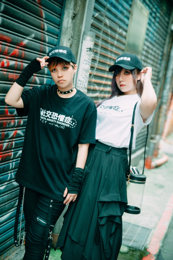 Jillpunk 二次コン 社交恐怖症 超かわいい お宅 顔文字 アルファベット漢字プリント ゆったり 100%綿 半袖Tシャツ オリジナル メンズ レディー おしゃれ大きいサイズ男女兼用ファッション秋葉系