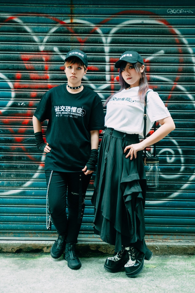 Jillpunk 二次コン 社交恐怖症 超かわいい お宅 顔文字 アルファベット漢字プリント ゆったり 100%綿 半袖Tシャツ オリジナル メンズ レディー おしゃれ大きいサイズ男女兼用ファッション秋葉系