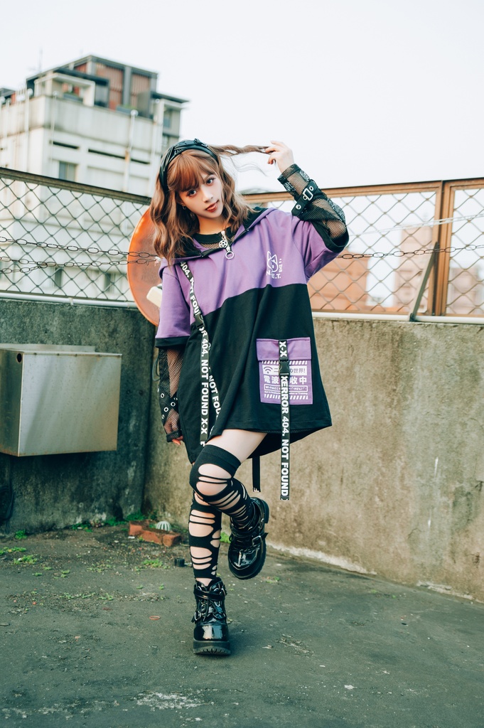 Jillpunk可愛いお宅 アニメ ニ次コン 機動警察 NEET 自宅警備員 電波ネコ ジッパーネック 工業風ポケット 猫耳 樹脂バックルベルト付き ゆったり半袖 パーカー オリジナル メンズ レディーズ おしゃれ 男女兼用 ファッション 秋葉系