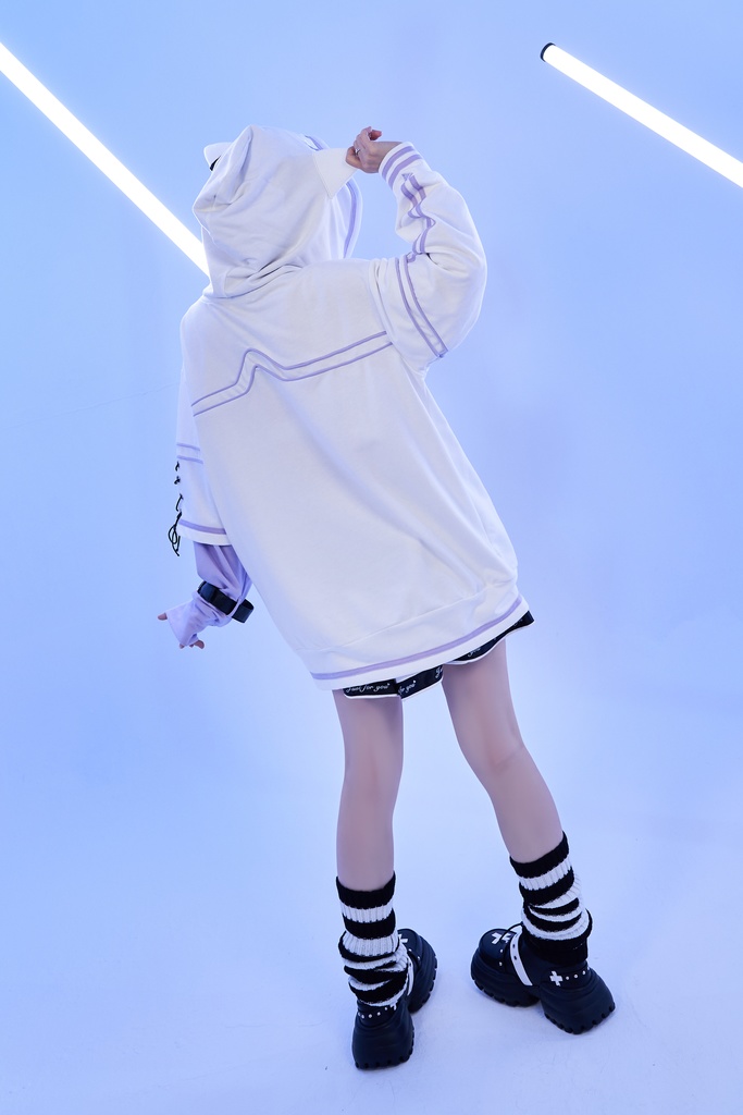 Jillpunkアニメ 秋葉系 萌え 二次コン Soresakiコラボ 古びた屋敷のメイド 重ね着風 顔文字刺繡 長袖 猫耳パーカー ゆったり メンズ レディー 可愛いおしゃれ大きいサイズ男女兼用ファッション原宿