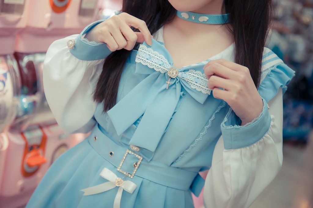 Jillpunk 量産型 天使界隈 ゆめかわ ロリータ 幻夢の心 蝶ネクタイ ベルト付き セーラー服 長袖ワンピース コルセットピアス ハートボタン シャツドレス フリルショーパン 2点セット 姫系 可愛い おしゃれ ファッション萌え 秋葉原