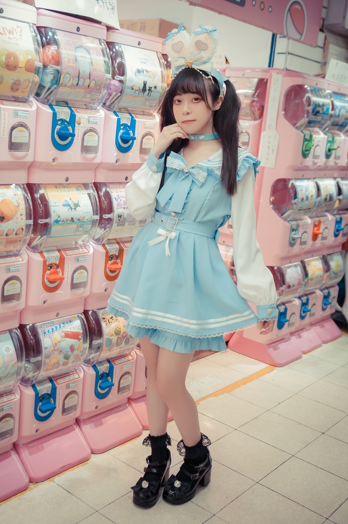 Jillpunk 量産型 天使界隈 ゆめかわ ロリータ 幻夢の心 蝶ネクタイ ベルト付き セーラー服 長袖ワンピース コルセットピアス ハートボタン シャツドレス フリルショーパン 2点セット 姫系 可愛い おしゃれ ファッション萌え 秋葉原