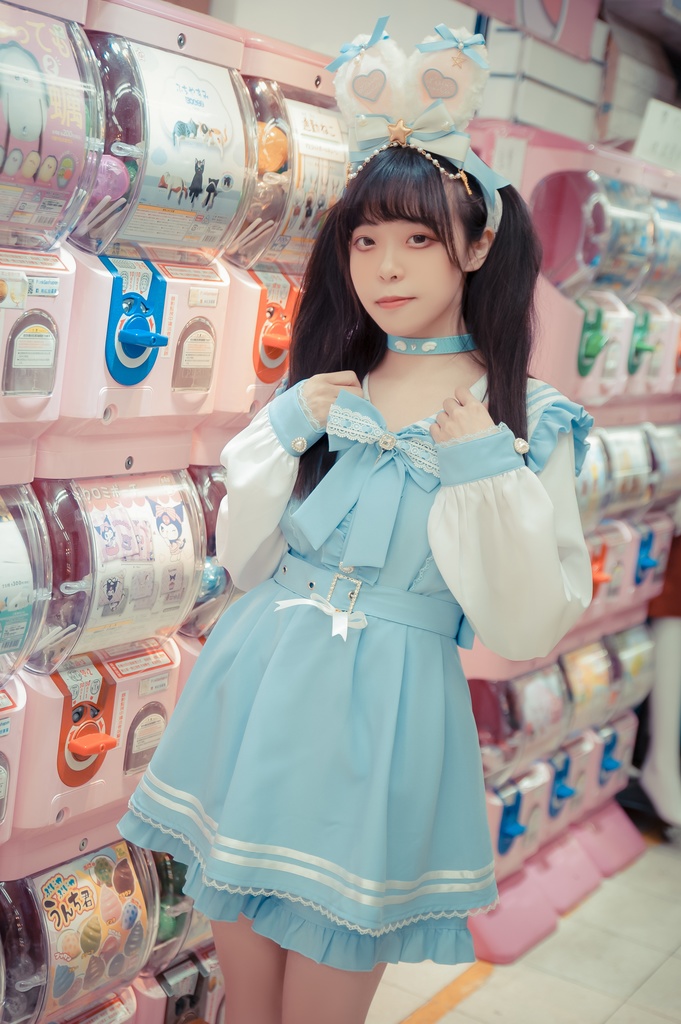 Jillpunk 量産型 天使界隈 ゆめかわ ロリータ 幻夢の心 蝶ネクタイ ベルト付き セーラー服 長袖ワンピース コルセットピアス ハートボタン シャツドレス フリルショーパン 2点セット 姫系 可愛い おしゃれ ファッション萌え 秋葉原