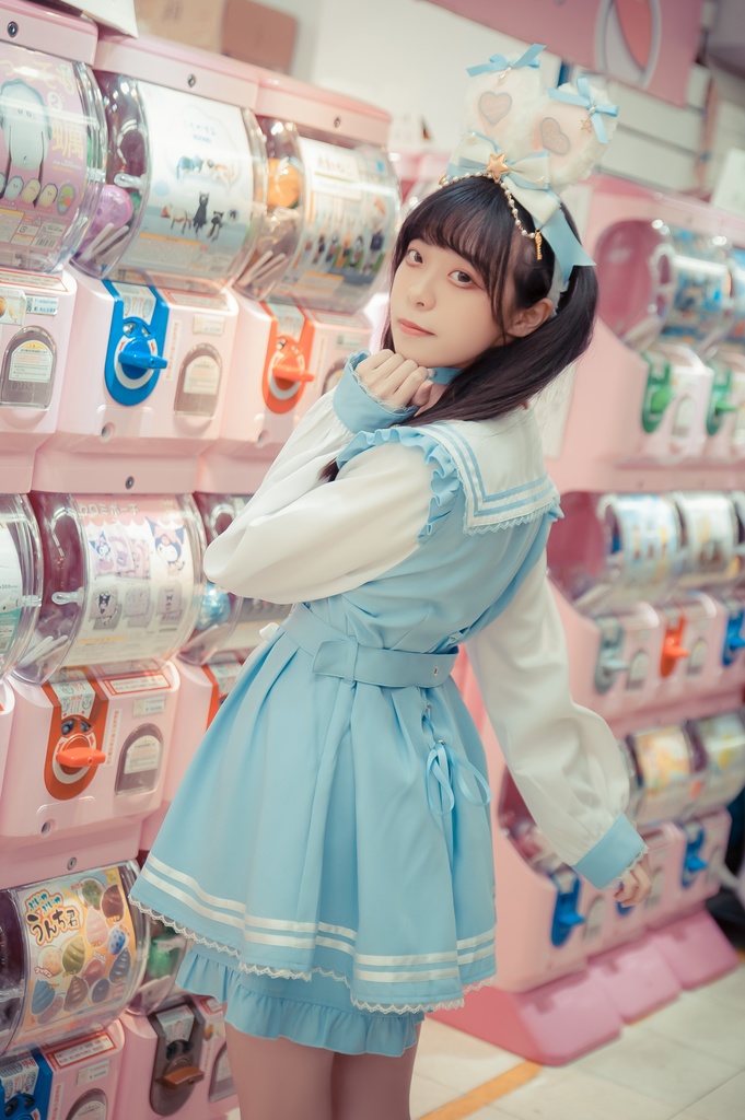 Jillpunk 量産型 天使界隈 ゆめかわ ロリータ 幻夢の心 蝶ネクタイ ベルト付き セーラー服 長袖ワンピース コルセットピアス ハートボタン シャツドレス フリルショーパン 2点セット 姫系 可愛い おしゃれ ファッション萌え 秋葉原
