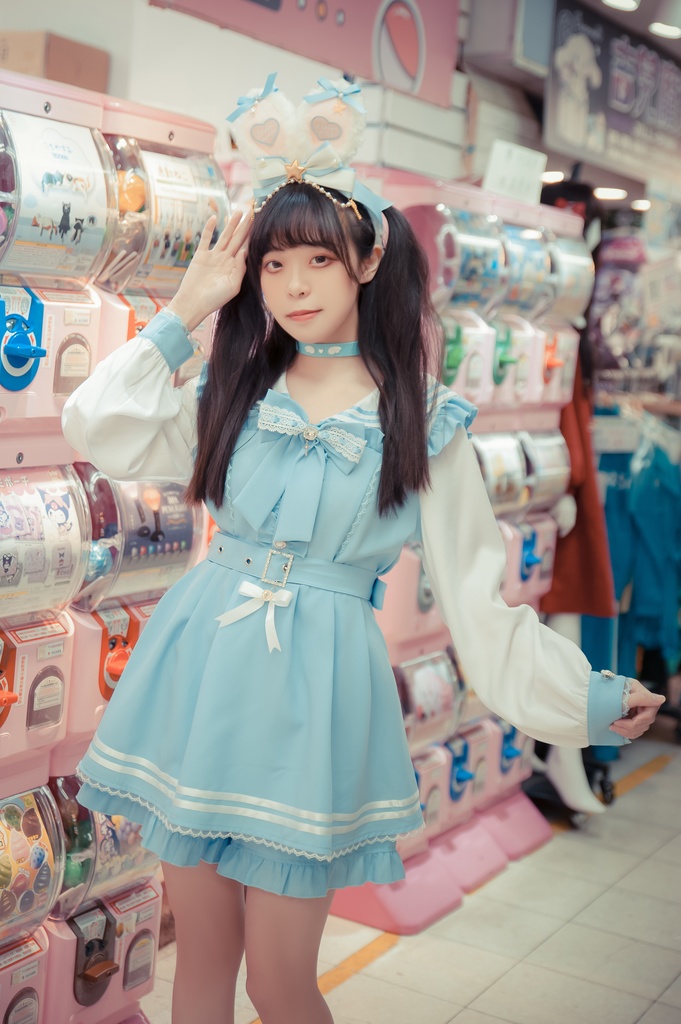 Jillpunk 量産型 天使界隈 ゆめかわ ロリータ 幻夢の心 蝶ネクタイ ベルト付き セーラー服 長袖ワンピース コルセットピアス ハートボタン シャツドレス フリルショーパン 2点セット 姫系 可愛い おしゃれ ファッション萌え 秋葉原