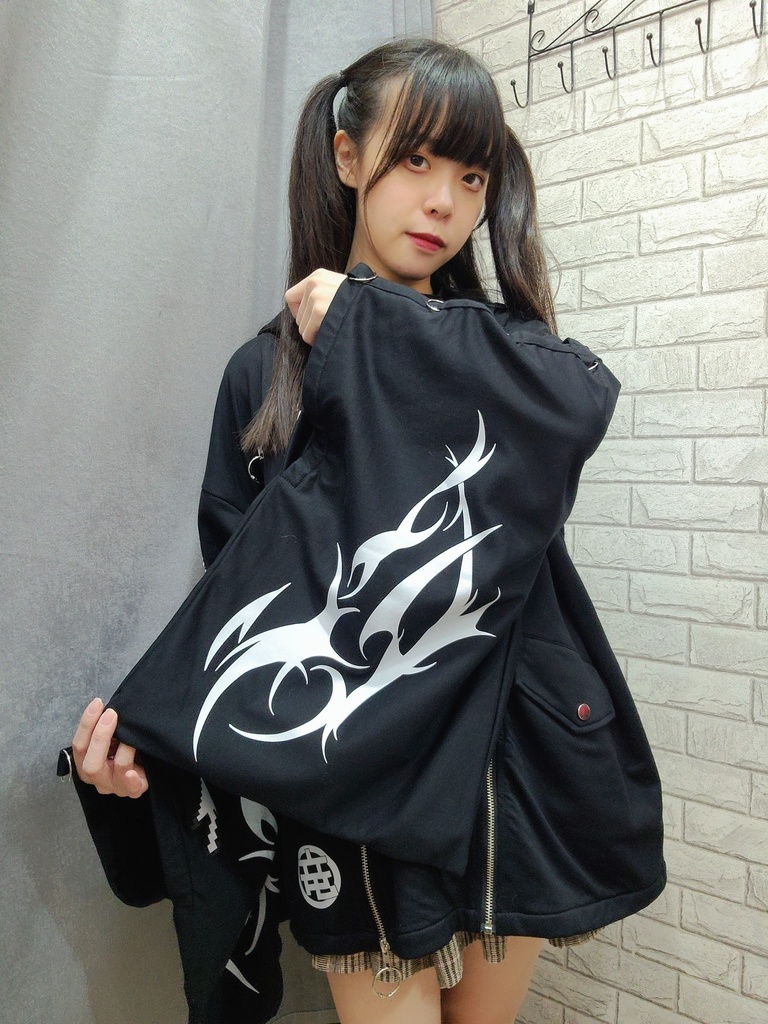 Jillpunk ゑいたコラボ 電子龍 サイバードラゴン エレクトロ 二次コン アニメ Ⅾ-リング細工 タッセル チェーン付き 振袖 現代羽織 獣耳フード付きジャケット オリジナル おしゃれ 男女兼用