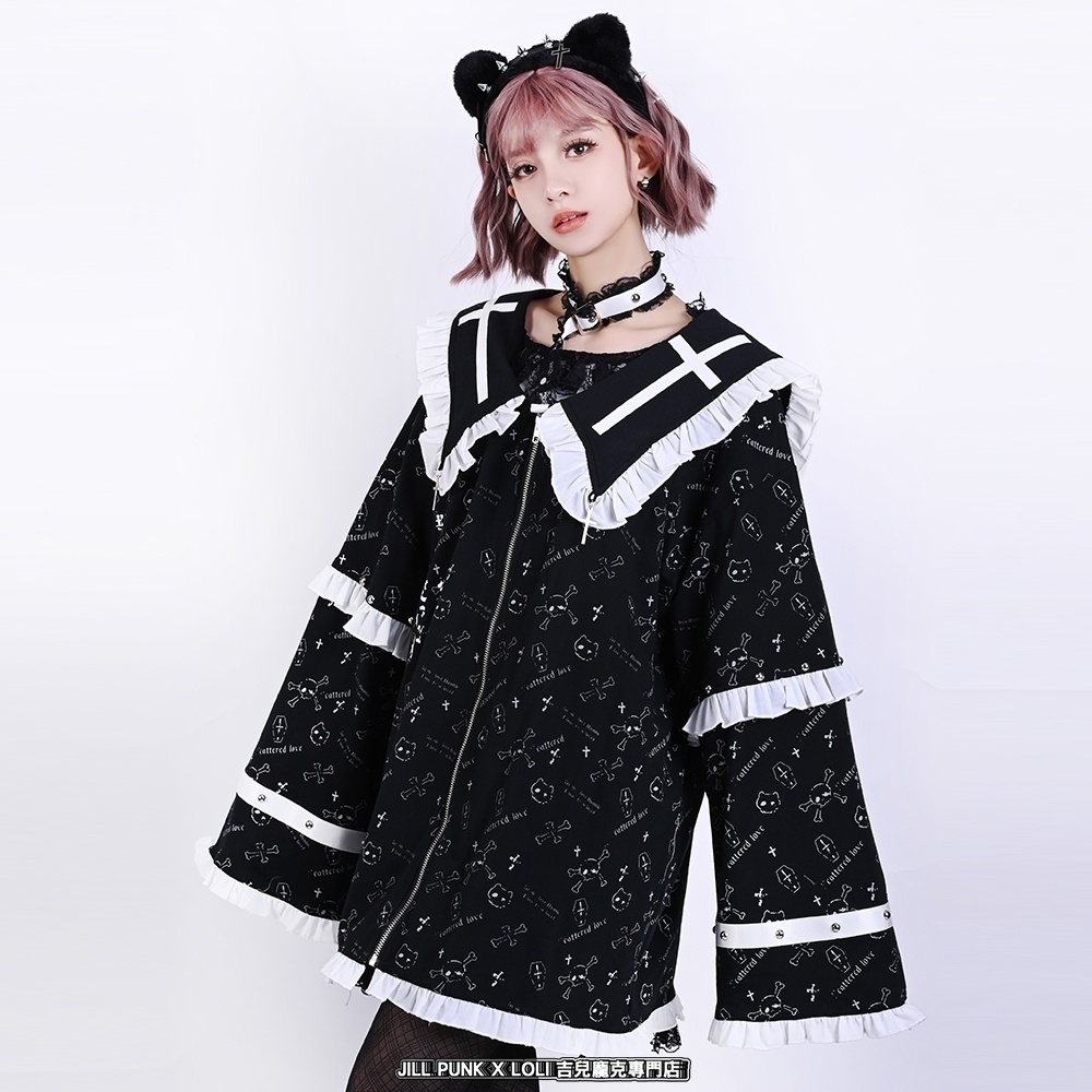 Jillpunk 和洋折衷 和洋風 ゴシック 愛の公式 天使羽根柄 クロス