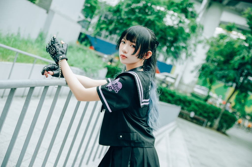 Jillpunk オタク界隈 和洋折衷 和洋風 七つの大罪 漢字魔法陣柄 蝶ネクタイ鎖チェーン付き 改良制服 セーラー服ジャケット 男女兼用 オリジナル メンズ レディー アニメ風 カッコいい おしゃれ 男女兼用ファッション