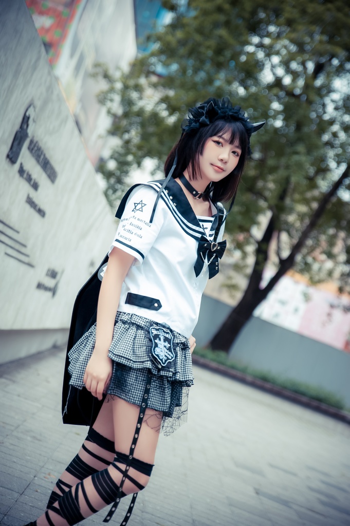 Jillpunk オタク界隈 和洋折衷 和洋風 七つの大罪 漢字魔法陣柄 蝶ネクタイ鎖チェーン付き 改良制服 セーラー服ジャケット 男女兼用 オリジナル メンズ レディー アニメ風 カッコいい おしゃれ 男女兼用ファッション