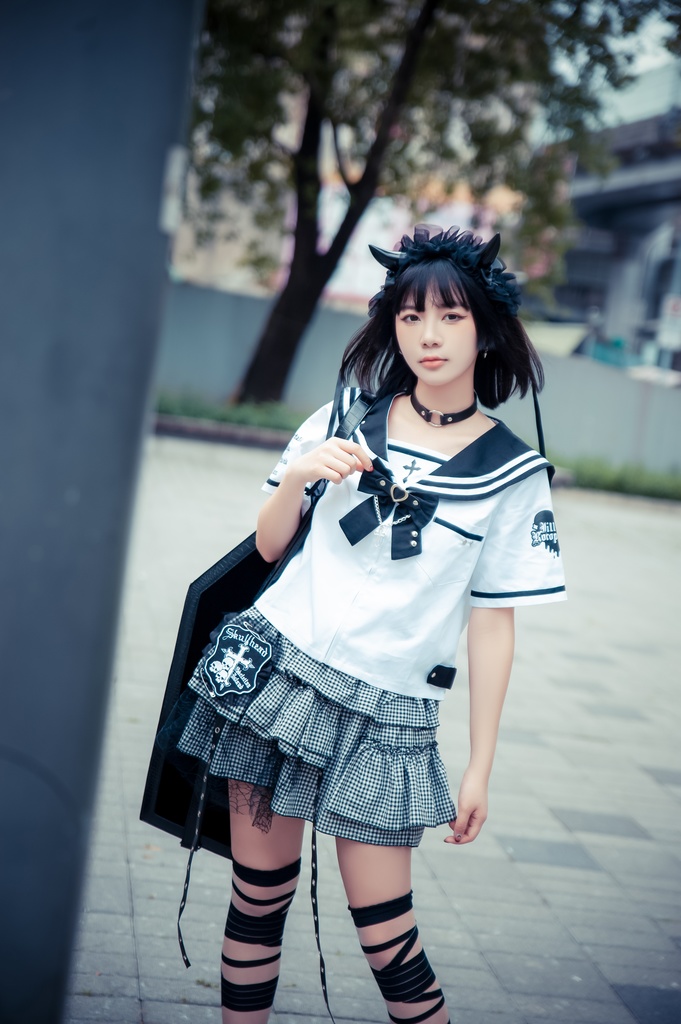 Jillpunk オタク界隈 和洋折衷 和洋風 七つの大罪 漢字魔法陣柄 蝶ネクタイ鎖チェーン付き 改良制服 セーラー服ジャケット 男女兼用 オリジナル メンズ レディー アニメ風 カッコいい おしゃれ 男女兼用ファッション