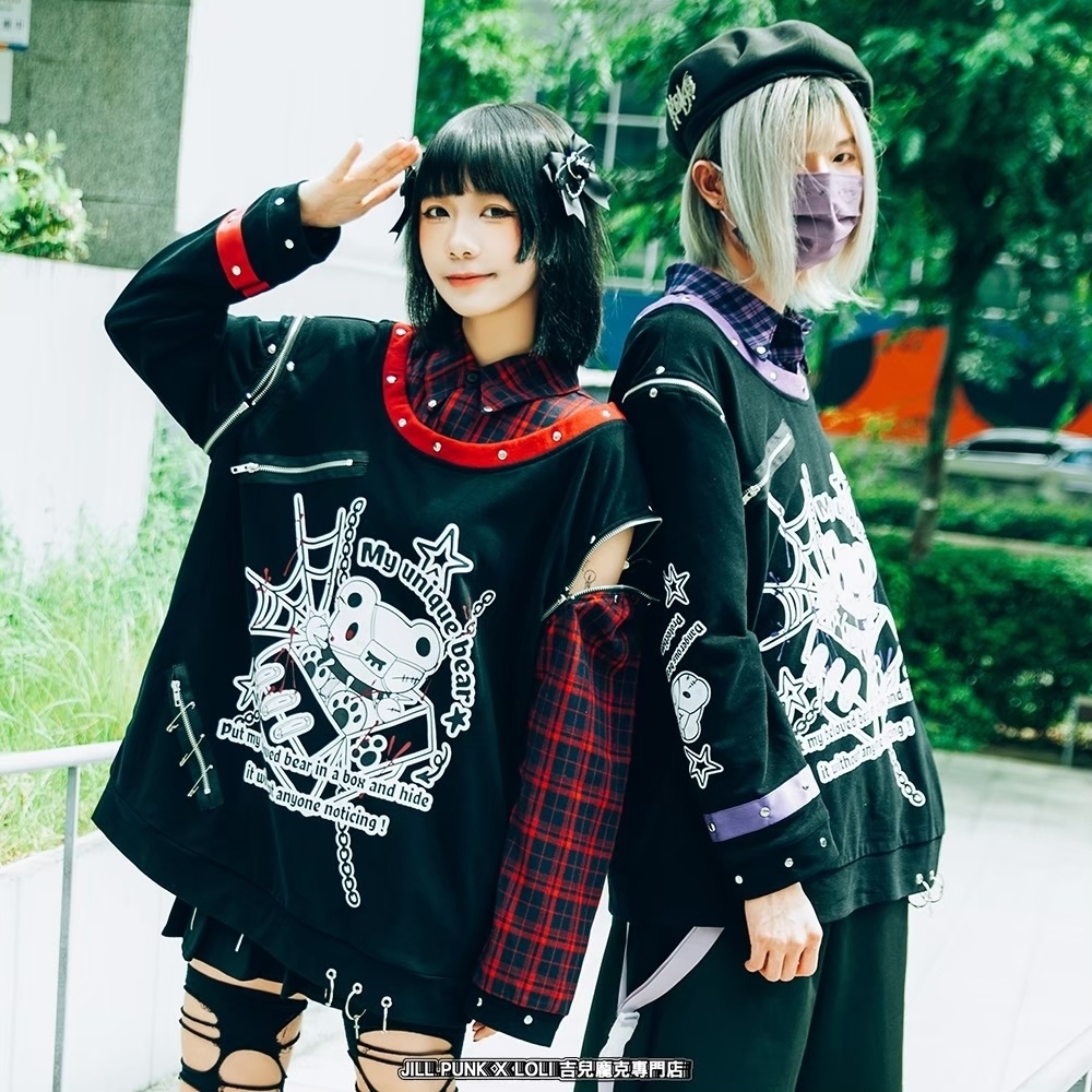 Jillpunk 可愛いパンク エモい イングランド風 怪奇箱熊さん