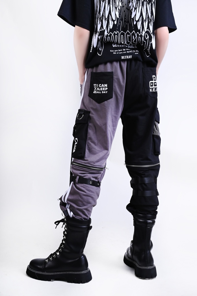 Jillpunkアニメ カッコいい お宅界隈 ニ次コン 機動警察 NEET 自宅警備員 巡査警戒兵 取り外し可能 カーゴポケット 2WAYジョガーパンツ ハーフズボン オリジナル メンズ レディーズ おしゃれ 男女兼用 ファッション 秋葉系 カッコいい