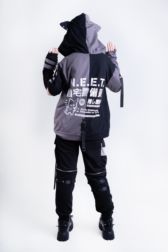 Jillpunkアニメ カッコいい お宅界隈 ニ次コン 機動警察 NEET 自宅警備員 巡査警戒兵 取り外し可能 カーゴポケット 2WAYジョガーパンツ ハーフズボン オリジナル メンズ レディーズ おしゃれ 男女兼用 ファッション 秋葉系 カッコいい