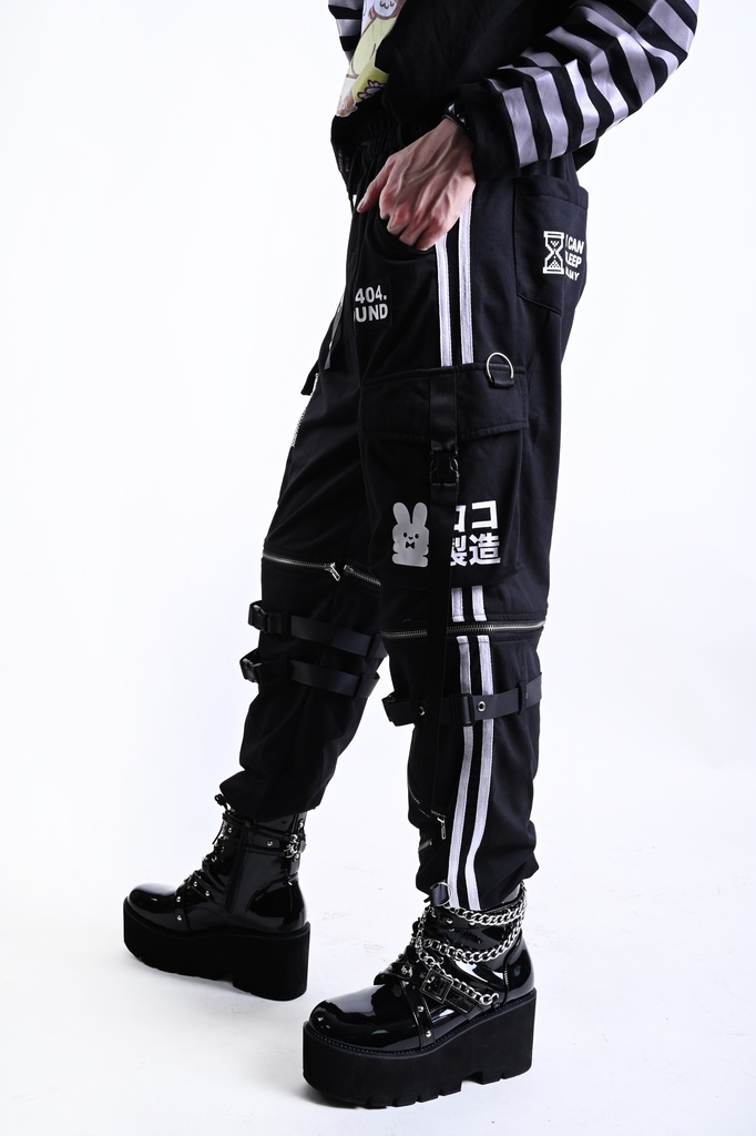 Jillpunkアニメ カッコいい お宅界隈 ニ次コン 機動警察 NEET 自宅警備員 巡査警戒兵 取り外し可能 カーゴポケット 2WAYジョガーパンツ ハーフズボン オリジナル メンズ レディーズ おしゃれ 男女兼用 ファッション 秋葉系 カッコいい