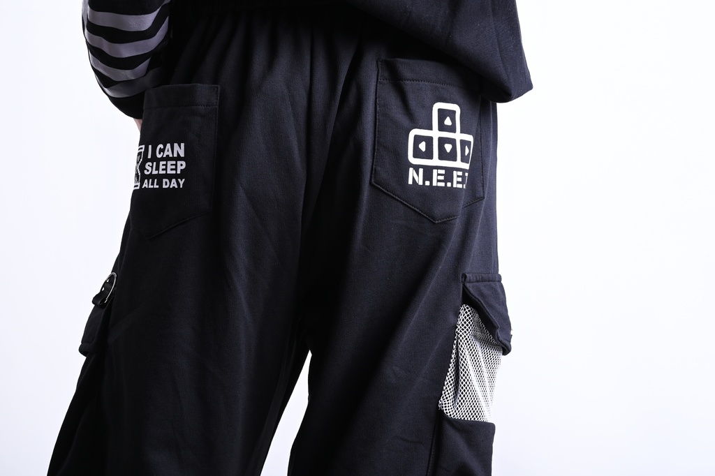 Jillpunkアニメ カッコいい お宅界隈 ニ次コン 機動警察 NEET 自宅警備員 巡査警戒兵 取り外し可能 カーゴポケット 2WAYジョガーパンツ ハーフズボン オリジナル メンズ レディーズ おしゃれ 男女兼用 ファッション 秋葉系 カッコいい