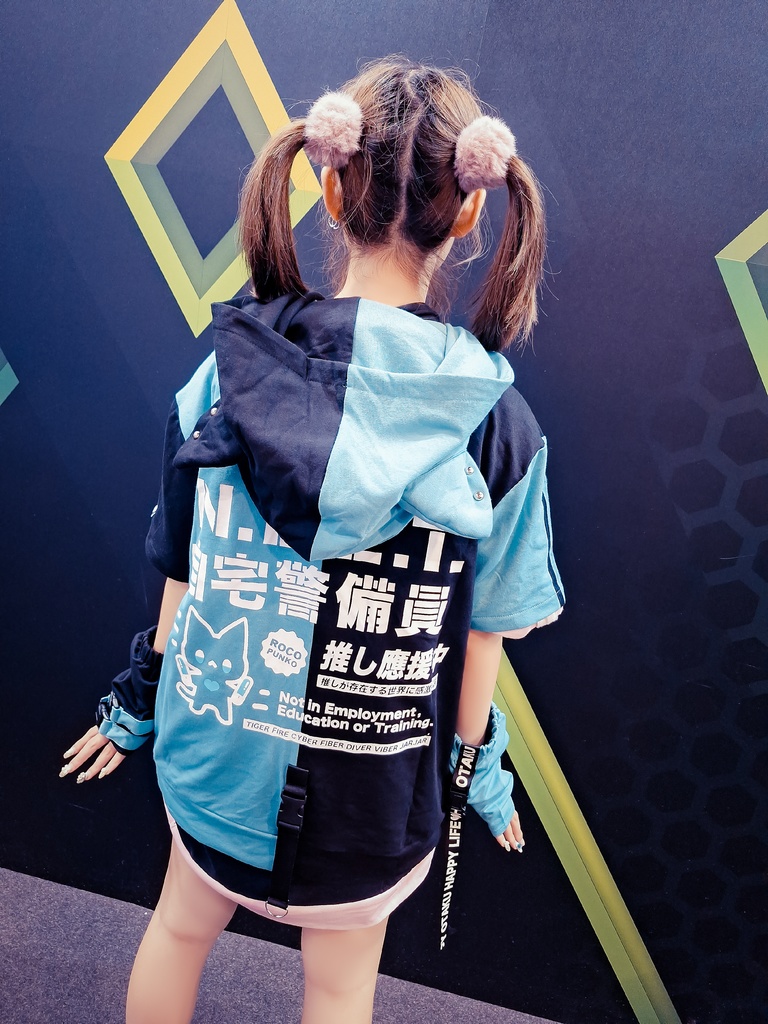 Jillpunk可愛い お宅界隈 アニメ ニ次コン 推し活ねこ NEET 自宅警備員 補色 カーゴポケット 工業風 アームカバー付き 猫耳 ゆったり半袖 パーカージャケット オリジナル メンズ レディーズ おしゃれ 男女兼用 ファッション 秋葉系