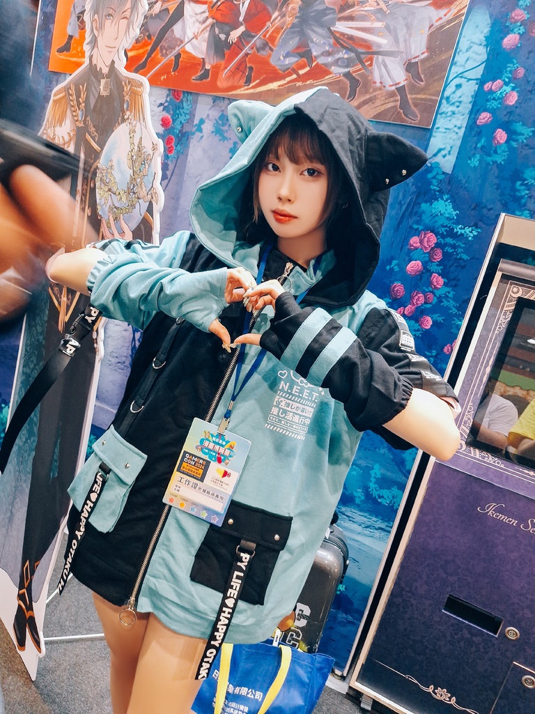 Jillpunk可愛い お宅界隈 アニメ ニ次コン 推し活ねこ NEET 自宅警備員 補色 カーゴポケット 工業風 アームカバー付き 猫耳 ゆったり半袖 パーカージャケット オリジナル メンズ レディーズ おしゃれ 男女兼用 ファッション 秋葉系