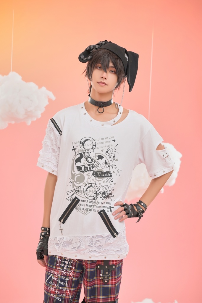 Jillpunkパンクロック 審判の日 ダーク系 ヘヴィメタル バンギャ タータンチェック ストラップ 鎖チェーン付き ボンデージ・ボンデッジパンツ ロング丈ズボン オリジナルスタイル メンズお兄系 レディーズ V系 おしゃれ男女兼用カッコいい