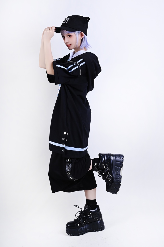 Jillpunk戦国武将物語 和洋折衷 日本一の兵 真田幸村 メタル六文銭ネクレッス付き チャイナ結び 刺繡 ヘンリーカラー 重ね着 長袖 ジャージパーカー オリジナル メンズ レディー カッコいい おしゃれ男女兼用ファッション秋葉系